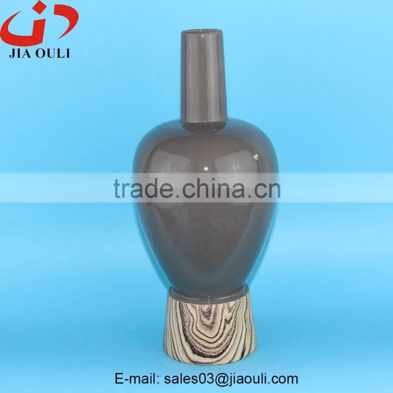 2016 new home decoration ceramic flower vase, unique vases for decoration