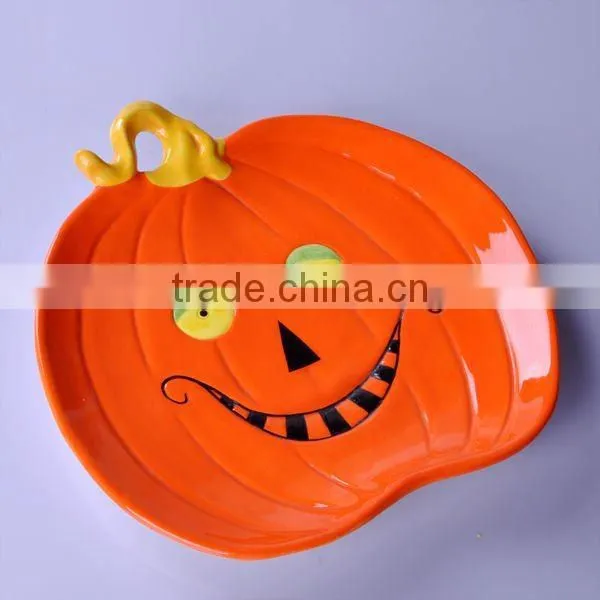 Antique Halloween ceramic plate