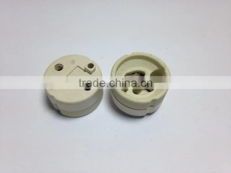 halogen Hot plug porcelain gu10 lampholder for led bulb