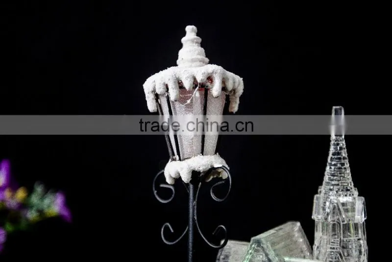 acrylic color changing snowman & church led lamp decorations supplier