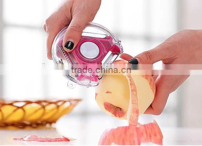 Creative Kitchen Tool 3 In 1 Fruit & Vegetable Round Peeler with Cute design