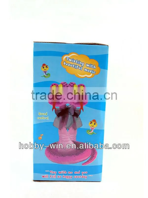 Voice Controlled Music Twist Snake Plush Toy RC Animal HJ045341 plush toys play by play
