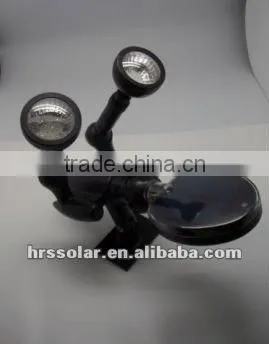 10pcs high bright LED, solar garden spot light with remote control (HRS-0202B )