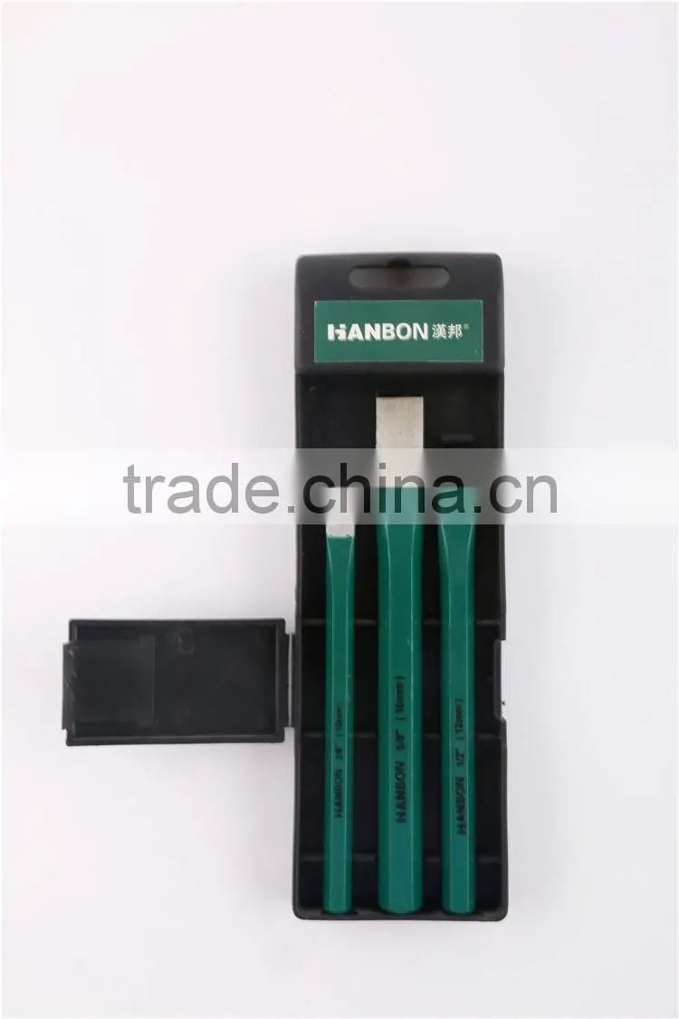 Professional 3pcs flat chisel set with high quality made in china