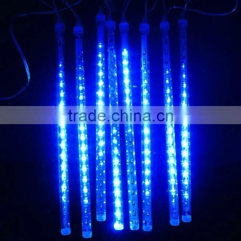 2016 new arrival 50CM 240LED Meteor Shower Rain Tube Christmas Light Wedding Party Garden Xmas String Outdoor Holiday Lighting