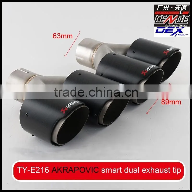 auto exhaust tip carbon fiber akrapovic