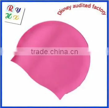 High quality fish shaped silicone swimming caps swimming hats for kids