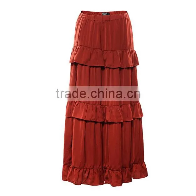 OEM manufacturer fashion stylish women casual long cargo skirt