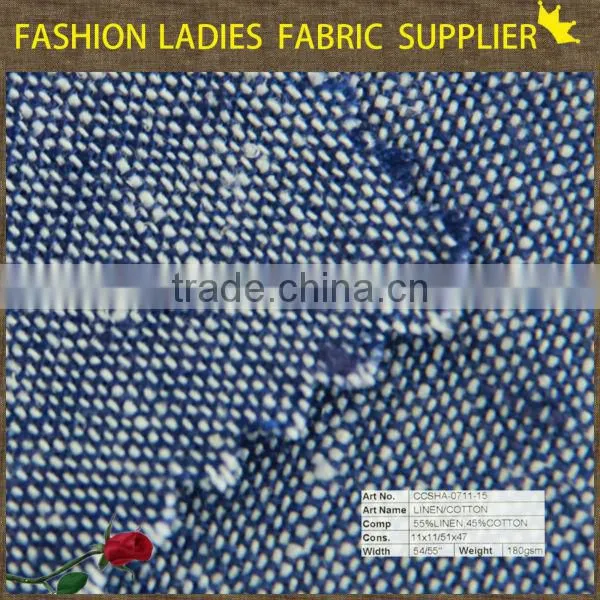 fabric linen cotton linen fabric linen cotton slub fabric shaoxing textile