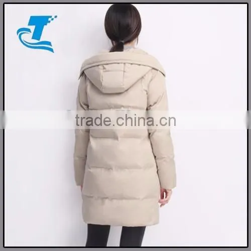 Women Hoodie Long Pattern Padding Cotton Jacket
