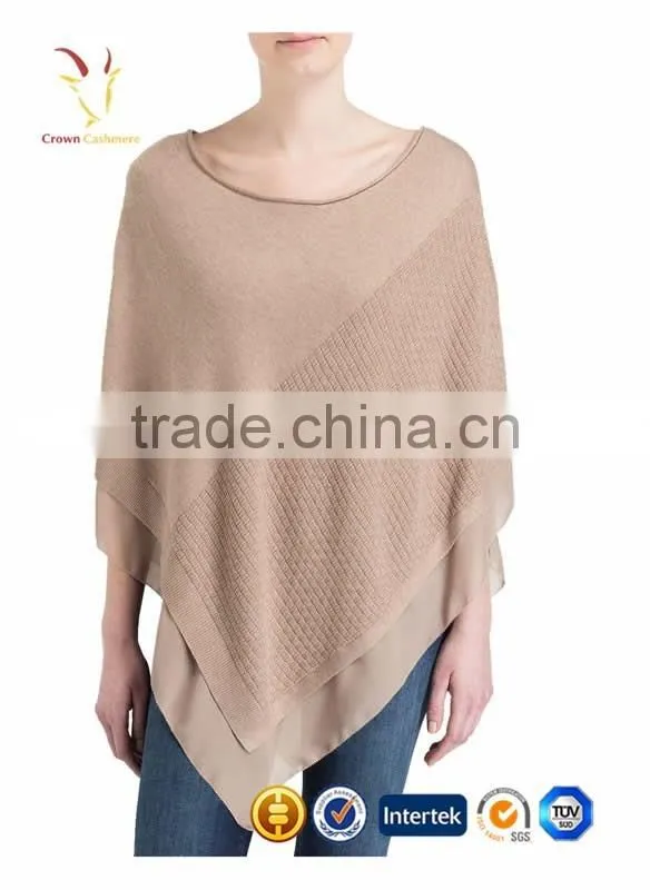 Fashion Women Knit Cashmere Sweater Poncho Wraps