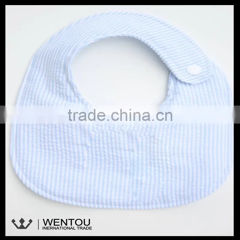 New Design Plain Seersucker Baby Bib