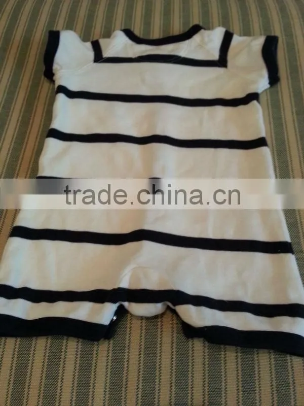 Simple Black and White Organic Cotton Baby Bodysuits