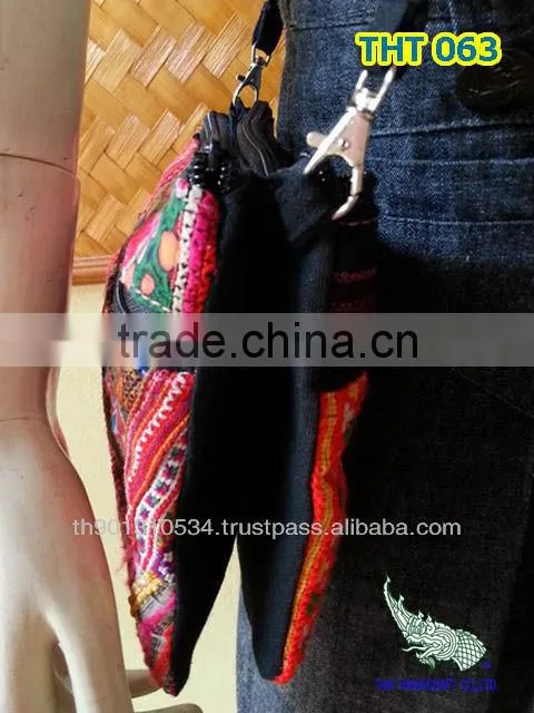Thai Embroidered HMONG Hill Tribe Tote Hand Bag Shoulder Bag Cross Body Bag