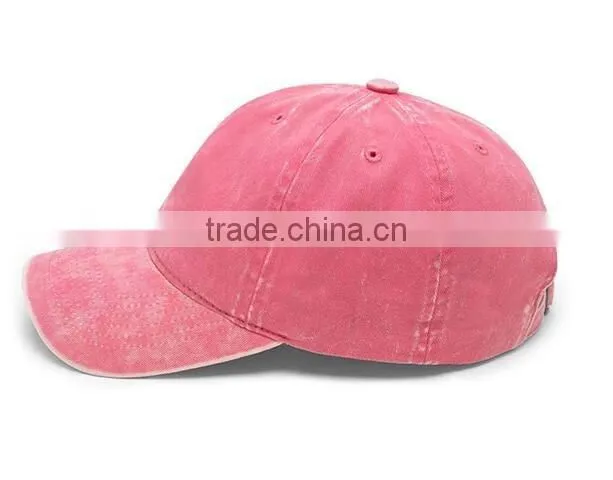 2017 Custom Made One Size to Fit All Acid Washed Plain Blank Dad Hat for Ladies