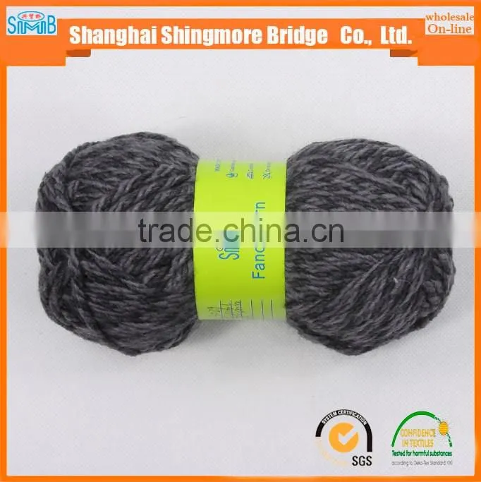 China supplier wholesale wool acrylic blended fancy yarn for knitting sacrf with cheap price
