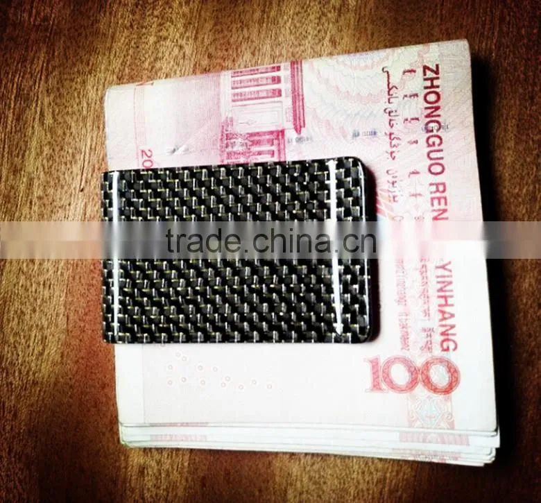 China wholesale carbon fiber money clip hinged money clips for men