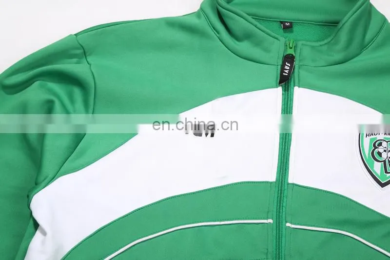 Factory price wholesale slim fit training plain fleece tracksuit