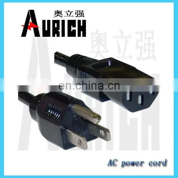 Electric cable reel power cord,NEMA male plug IEC female plug ac cable power cord for hp laptop touch screen