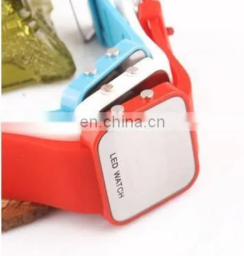 GODBEAD Super Touch Screen Electronics Women Watches Silicone Watch Soft Watchband Square Shape Big Display