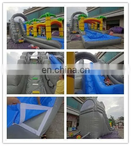 HI kids favourite giant inflatable water slide for sale, pool long inflatable titanic slides