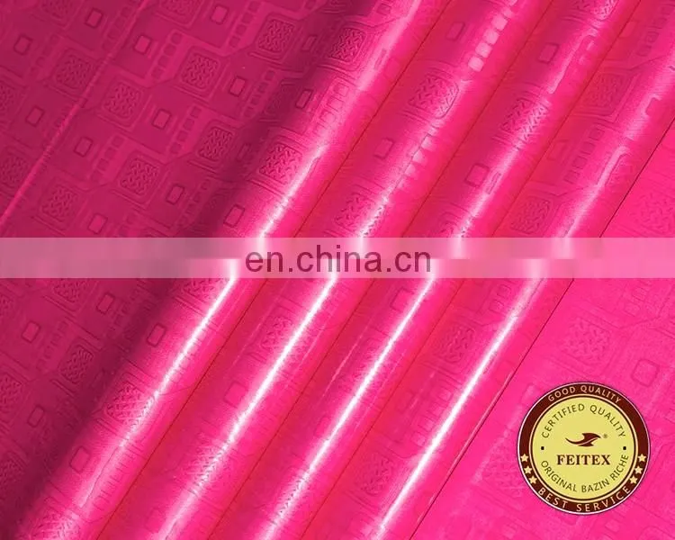 100% Organic Cotton Fabric For African Women Clothing Bazin Shadda Brocade Nigeria Style