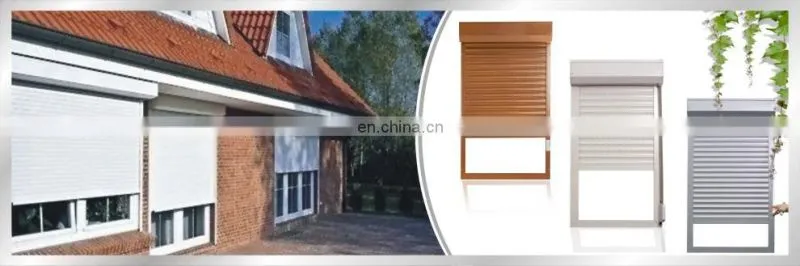 external aluminium roller blinds with polyurethane foam filled
