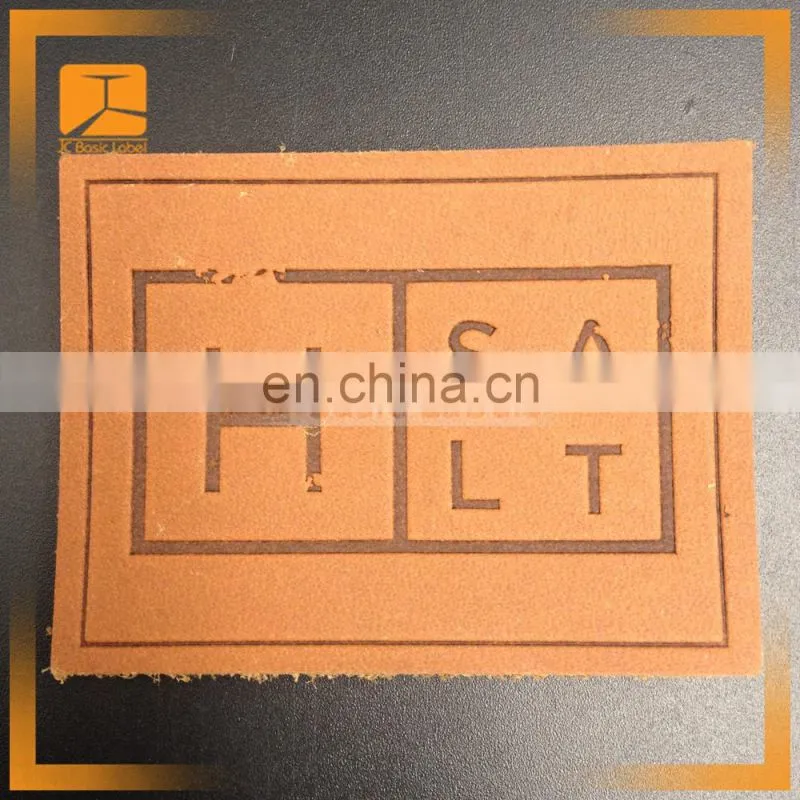 fashion fake leather label patch