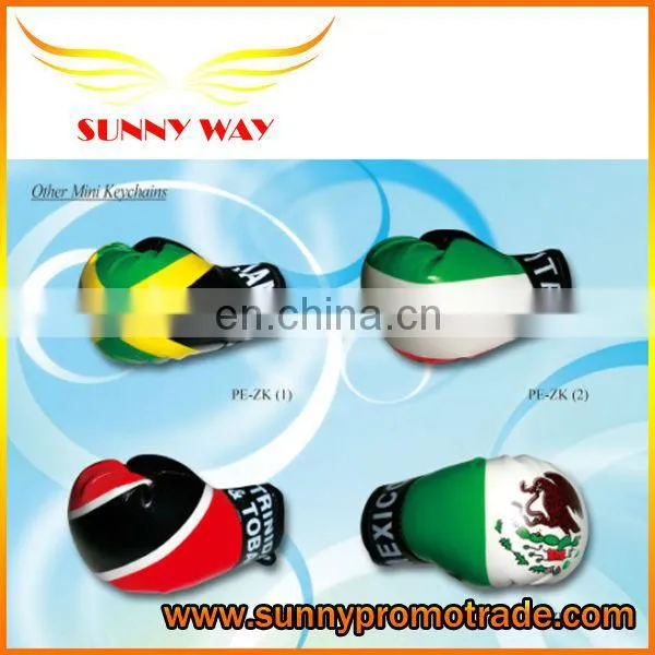 Fashion promotional PU pugilism keychain