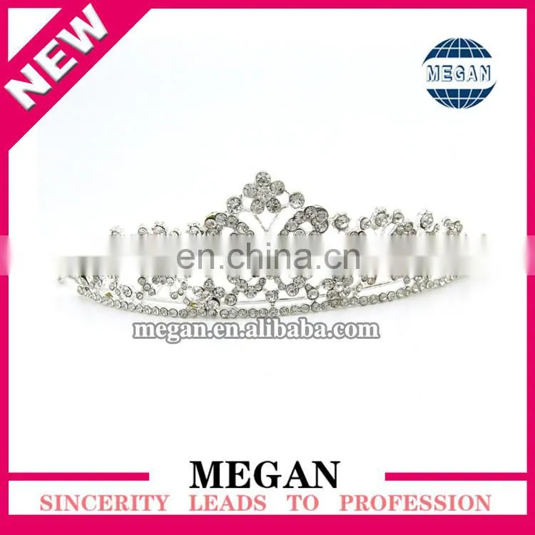 Wholesale Princess Design Hair Accessories Luxury Rhinestone Bridal Crown Wedding Tiara
