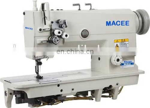 872 High-speed twin-needle lockstitch sewing machine for heavy material