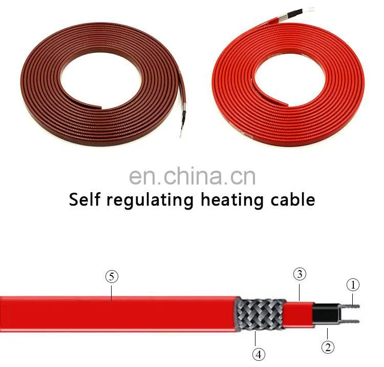 garage heating cable limited heat trace cable fibreglass heat tracing cable