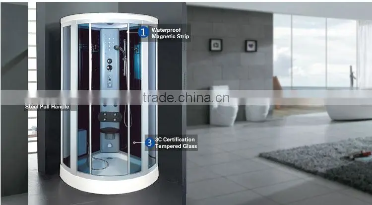 2015 New Luxury Acrylic Steam Room Wet Sauna Steam Shower Cabin K-7063