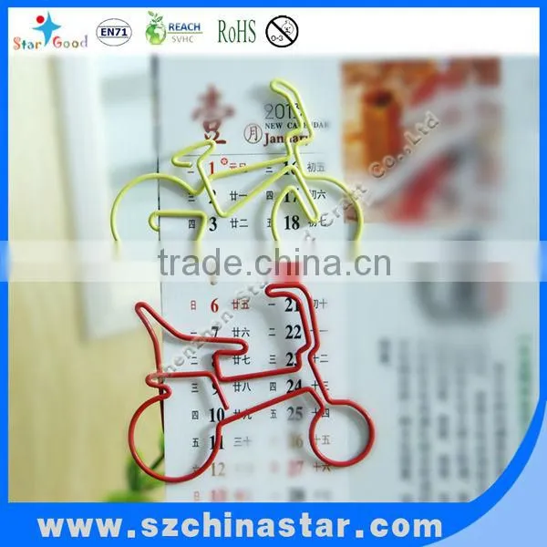 Promotional bike paper clip