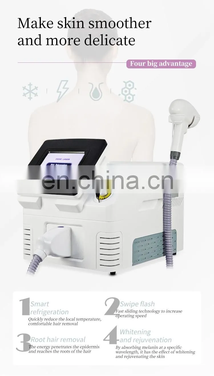 Portable 808 Diode Laser Hair Removal Skin Rejuvenation Device 755 808 1064 A-lma So-prano Ice Platinum beauty machine