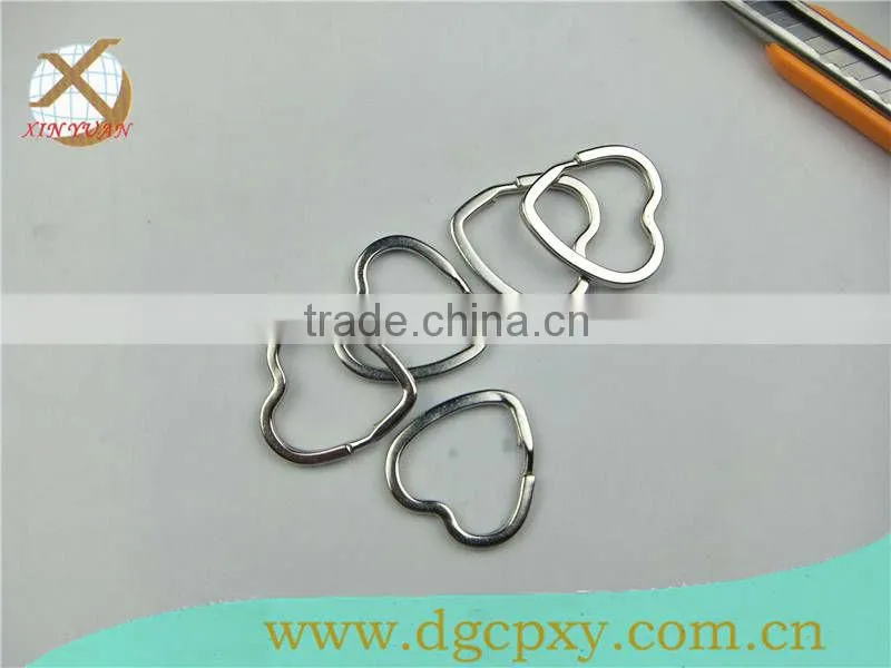 beautiful heart shape split key rings bulk