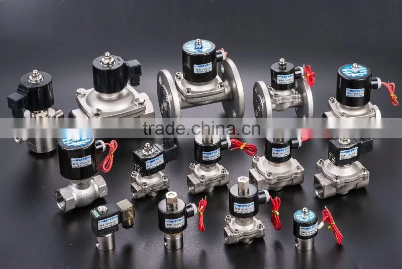 Factory price DC/AC brass direct drive water pass automatic solenoid valve