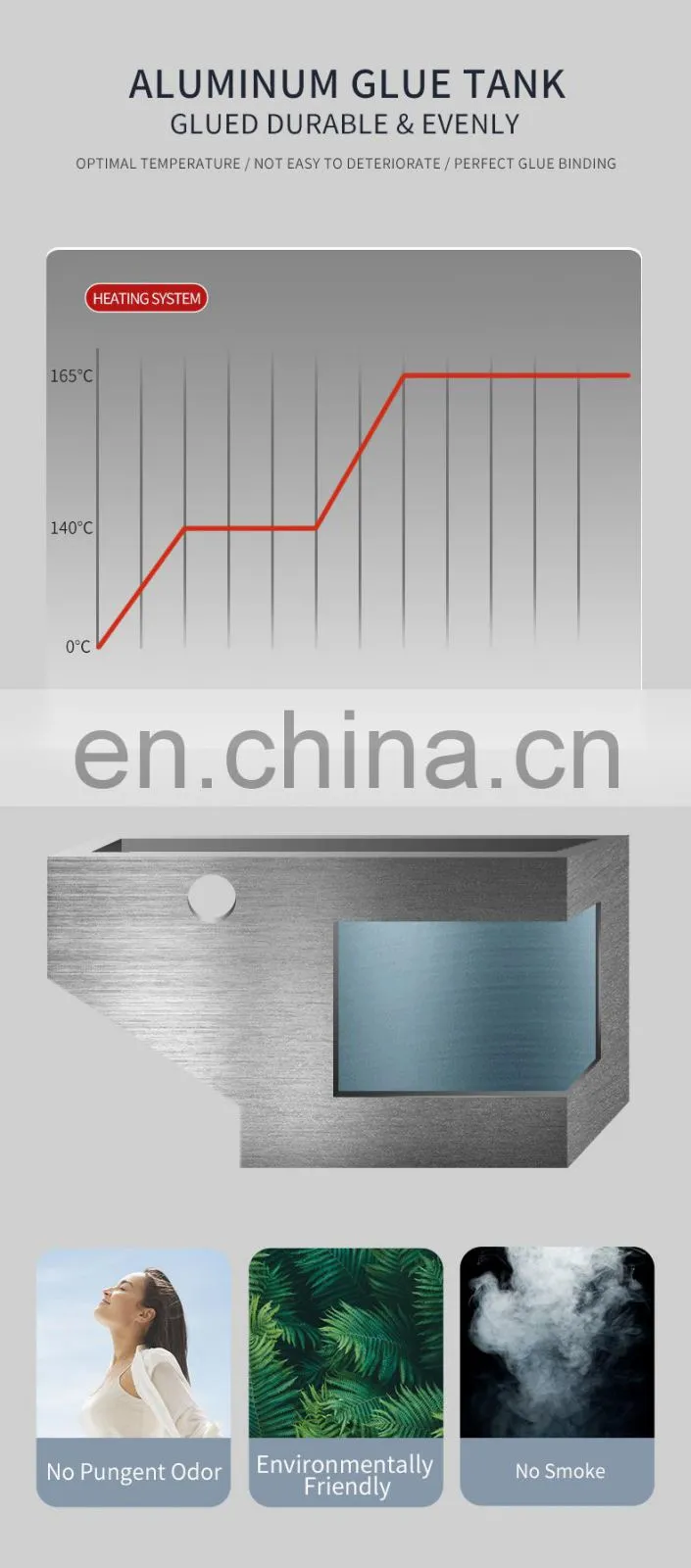 Efficient notebook glue binding machine commercial glue wire binding machine durable book binding machine with high quality