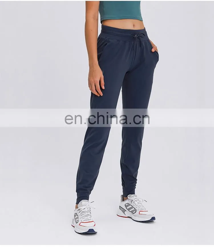 1 pcs MOQ custom logo New arrival super good quality women workout running gym yoga training jogger pants