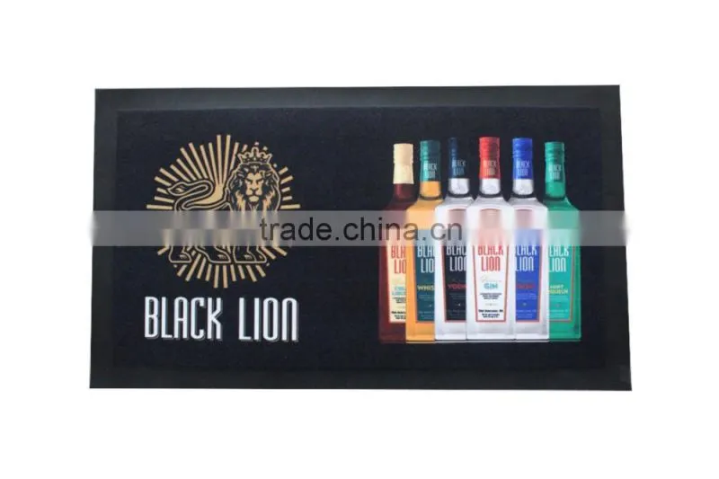 2016 soft and durable bar runner nitrile rubber beer bar runner