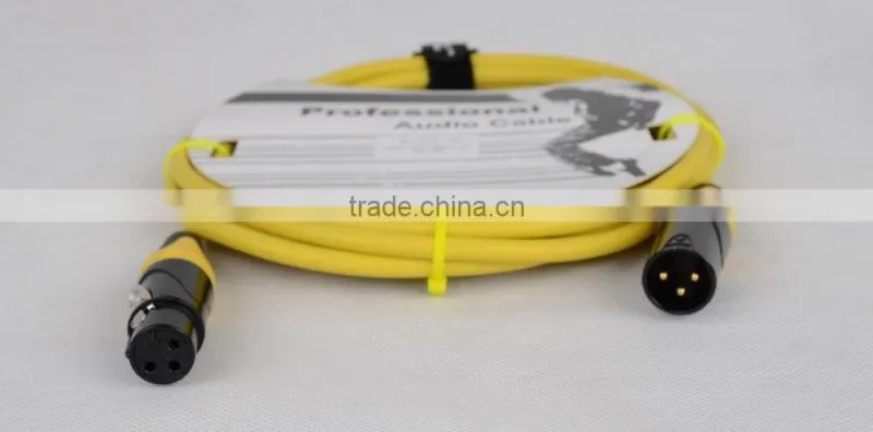 Professional 10ft black color female male microphone cable MC199Y-3M