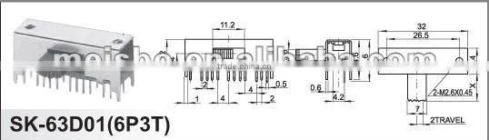 ON OFF mini moulded case circuit breaker