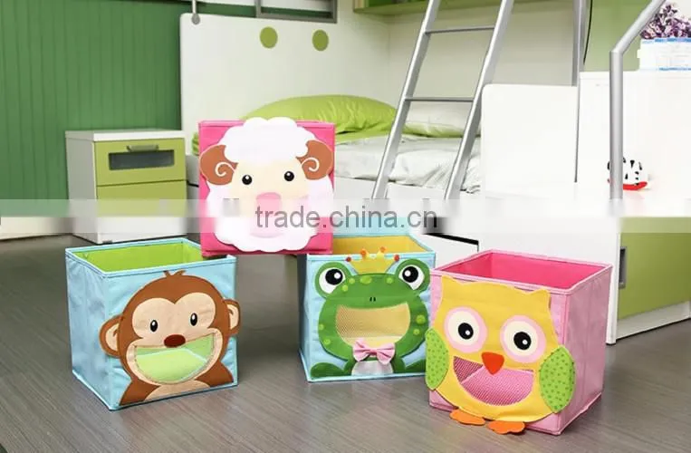 Creative Smiling Face Cartoon Animal Kids Storage Organizer Toy Drawer Storage Box Trade Assurance Supplier