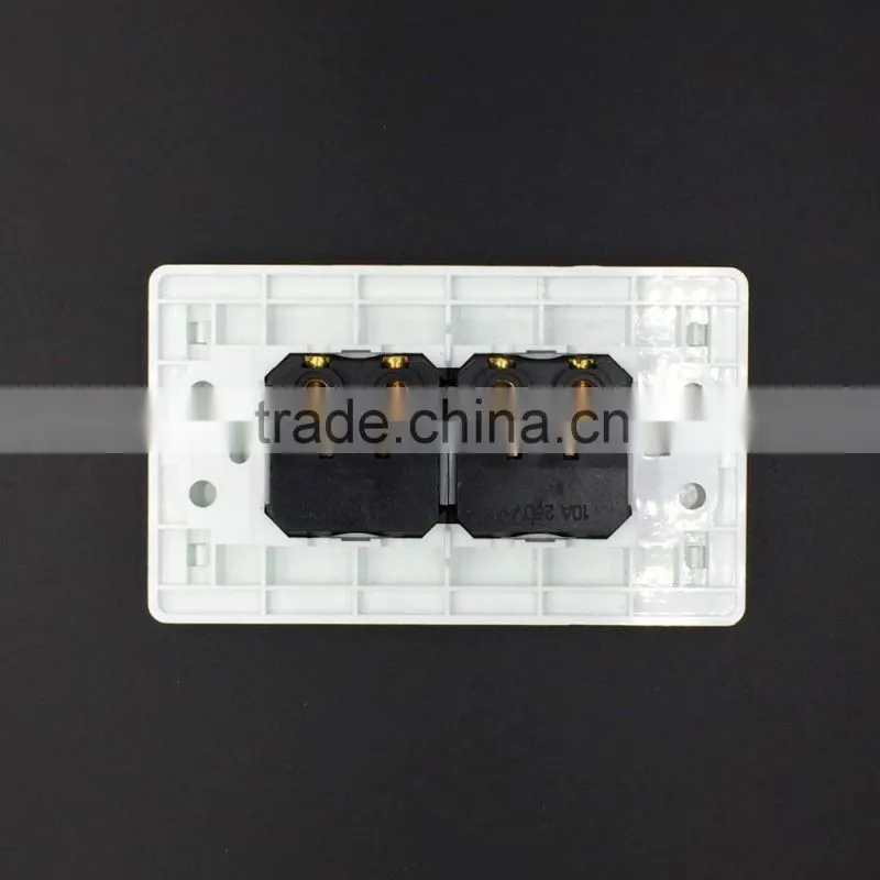 118 series double 2 plug socket