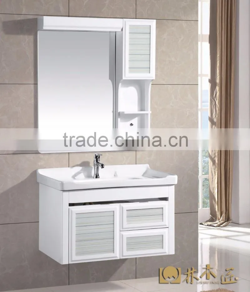 A cabinet of two drawers with different styles pvc bathroom cabinet (EAST-25074/25137/25140/25063/25061)
