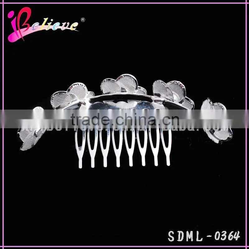 Yiwu market hot selling bridal diamond hair jewelry,hair accessories wholesale magic hair comb
