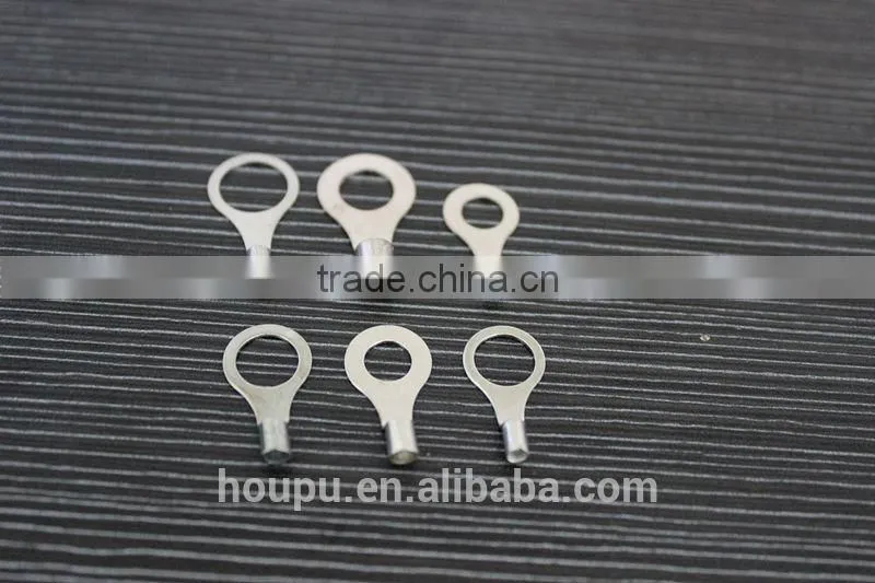 2.5-4MM2 AWG14-12 copper Non Insulated Ring electric wire end terminal