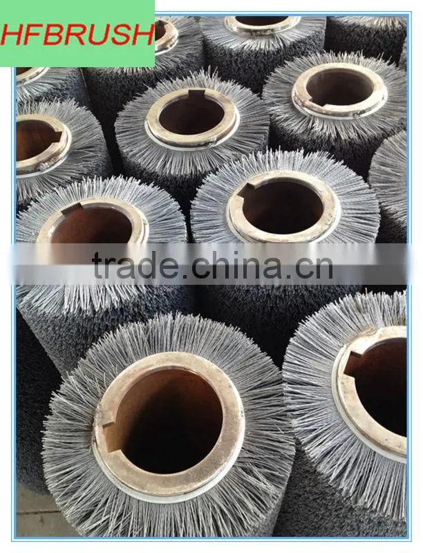 Wire abrasive brush roller