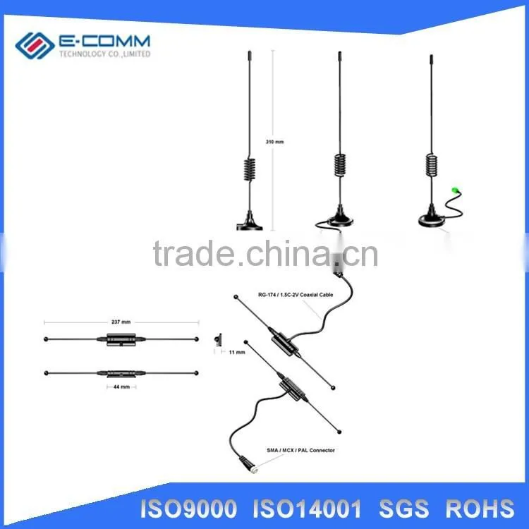 3G Antenna 5dBi 800/850/900/1800/1900/2170 MHZ Magnetic Base 3M Extension Cable SMA male