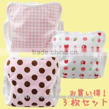 nappy manufacture Japanese high quality wholesale products cloth diapers babies cover polyeter 100% made in japan 3 pcs set